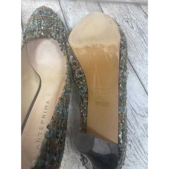 Anteprima Multicolor Tweed High Heel Pumps Sz 6 US 36.5 EU Made in Japan - Picture 7 of 8